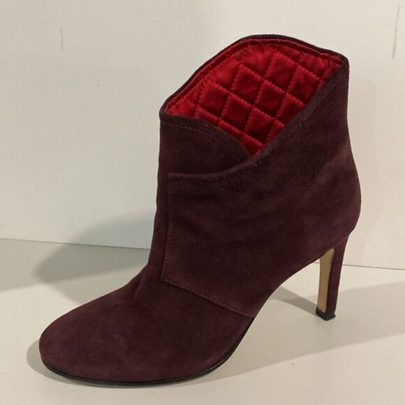 SIGERSON MORRISON Unity Booties Dark Purple Size 6 - Picture 2 of 12